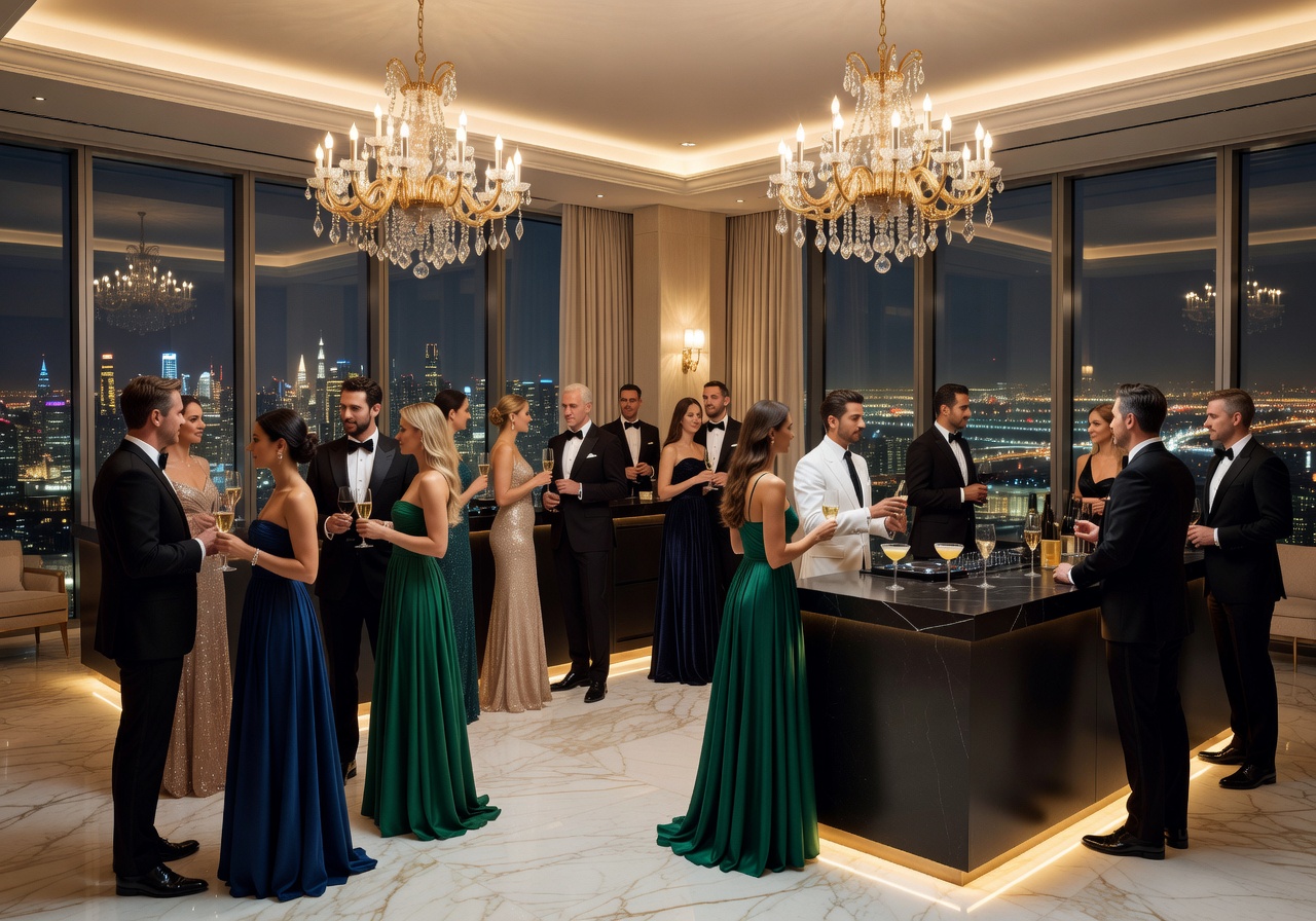 Luxury private party atmosphere